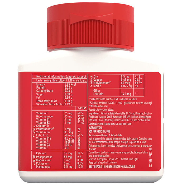 Maxirich Daily Multivitamin for Energy, Immunity & Performance | Capsule