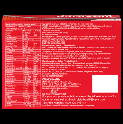 Maxirich Daily Multivitamin Softgel for Energy, Immunity & Performance