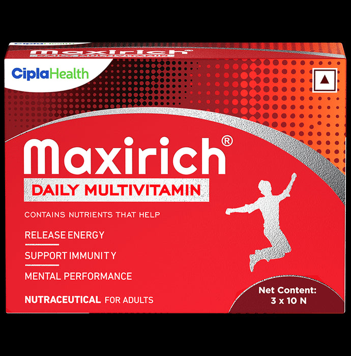 Maxirich Daily Multivitamin Softgel for Energy, Immunity & Performance - Classic Derma