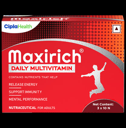 Maxirich Daily Multivitamin Softgel for Energy, Immunity & Performance - Classic Derma