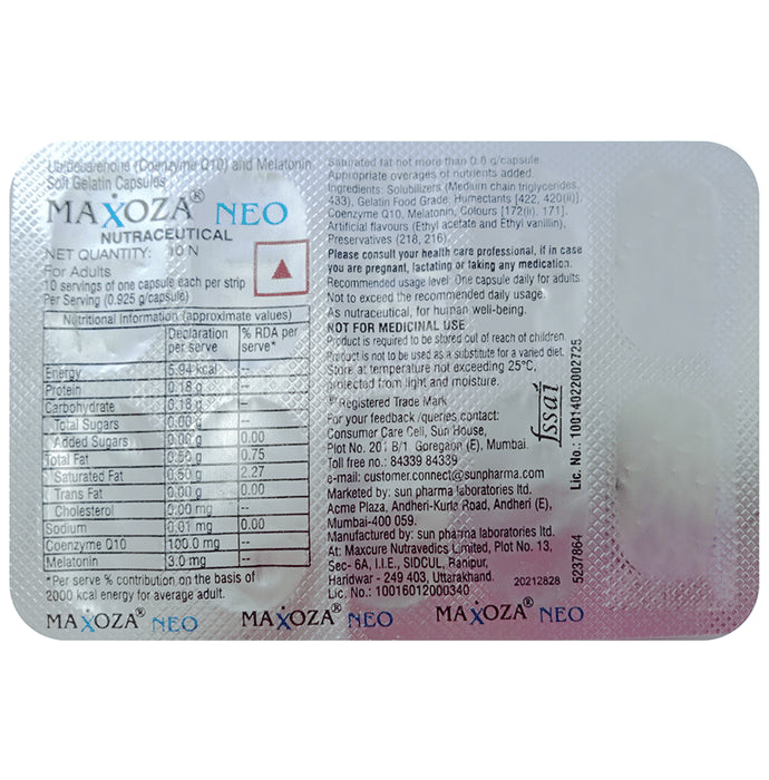 Maxoza Neo Soft Gelatin Capsule - Classic Derma