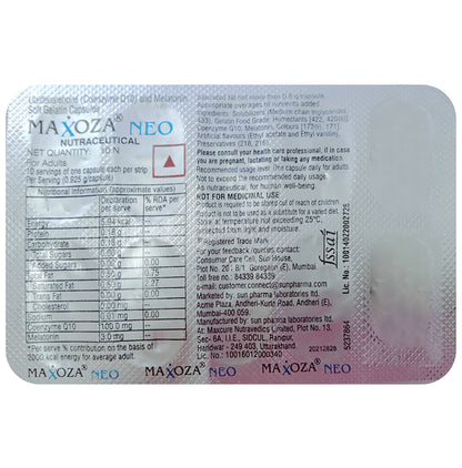 Maxoza Neo Soft Gelatin Capsule - Classic Derma
