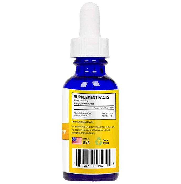 MaxX Labs Vitamin D3 Plus Vitamin K2 Drop