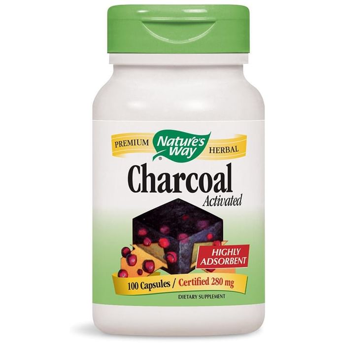 Nature's Way Charcoal Activated 280mg Capsule - Classic Derma