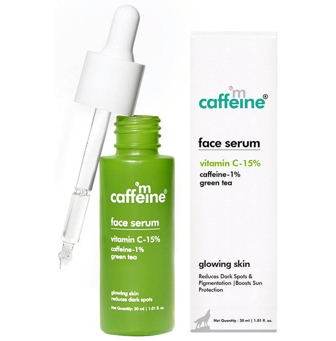 mCaffeine Green Tea Face Serum with Vitamin C 15% - Classic Derma