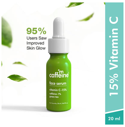 mCaffeine Green Tea Face Serum with Vitamin C 15%