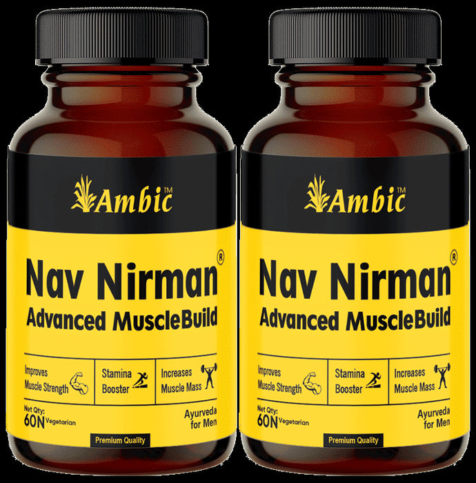 Ambic Nav Nirma Vegetarian Capsule (60 Each) - Classic Derma