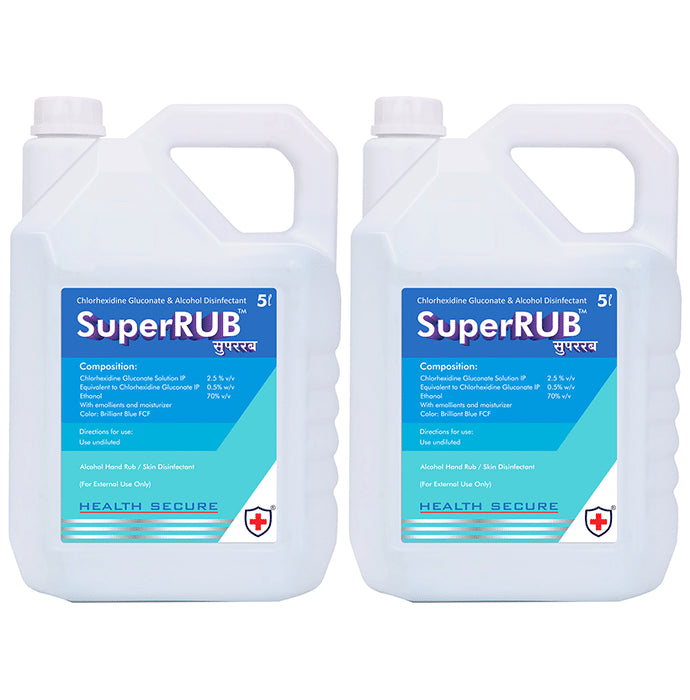 Super Rub Alcohol Hand Rub Sanitizer (5ltr Each) - Classic Derma