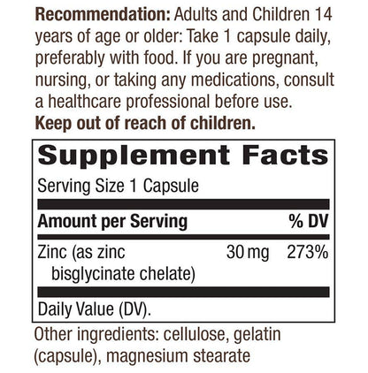 Nature's Way Zinc Chelate Capsule