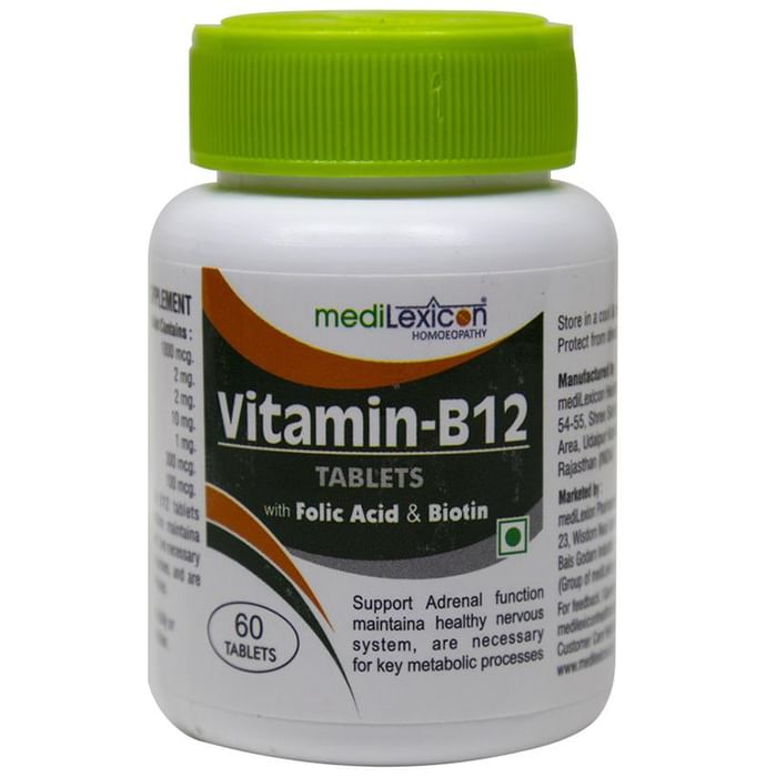 Medilexicon Vitamin-B12 Tablet with Folic Acid & Biotin - Classic Derma