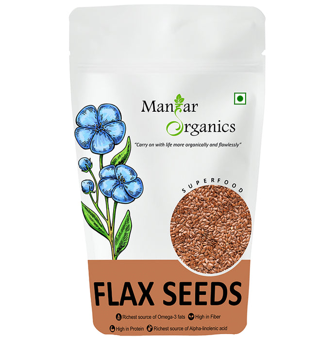 ManHar Organics Flax Seeds (1kg Each) - Classic Derma
