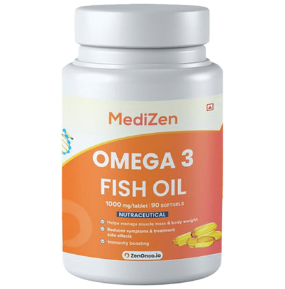 MediZen Omega 3 Fish Oil 1000mg Softgel Capsule - Classic Derma
