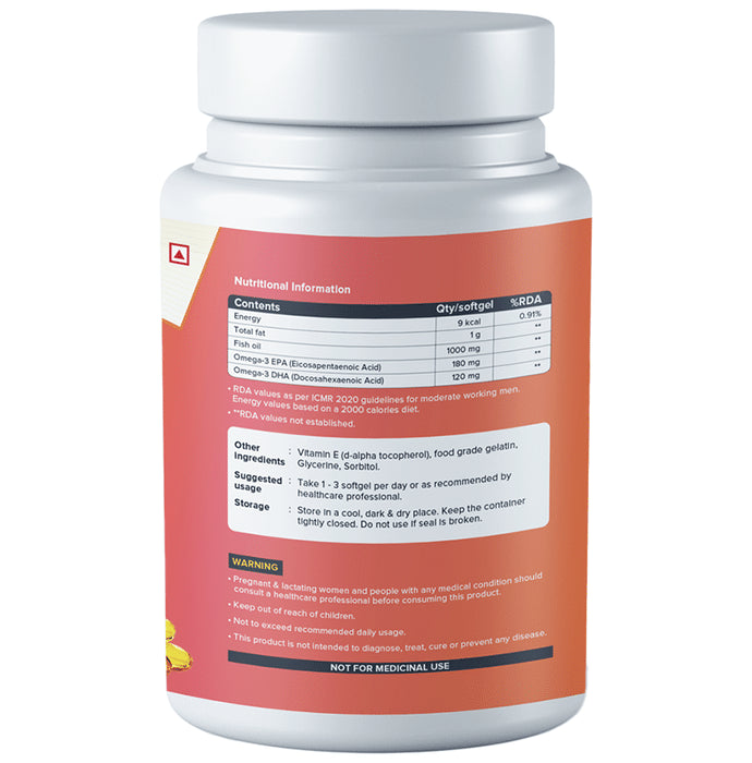 MediZen Omega 3 Fish Oil 1000mg Softgel Capsule