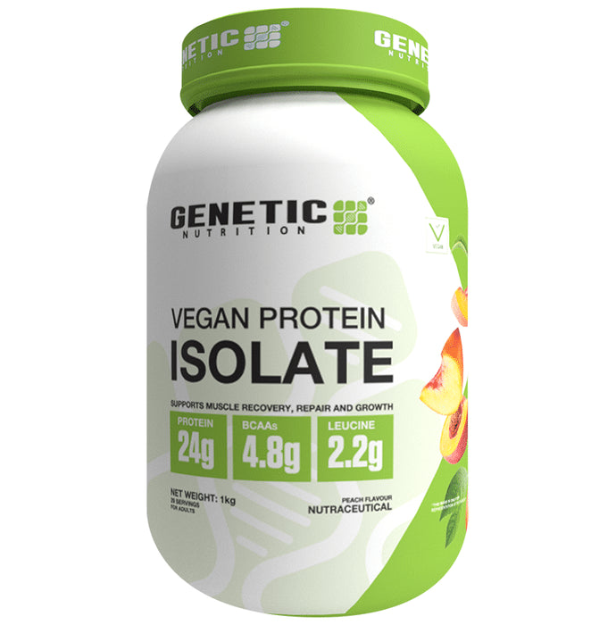 Genetic Nutrition Vegan Protein Isolate Powder Peach - Classic Derma
