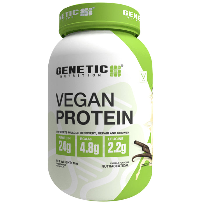 Genetic Nutrition Vegan Protein Powder Vanilla - Classic Derma