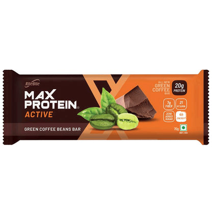 RiteBite Max Protein Active 20g Protein Bar Green Coffee