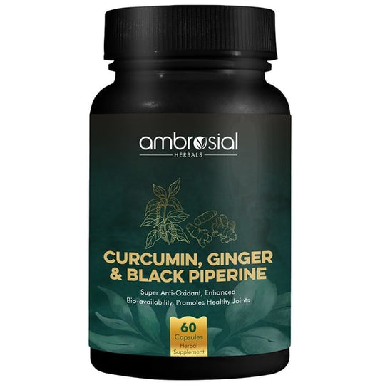 Ambrosial Herbals Curcumin, Ginger & Black Piperine Capsule - Classic Derma
