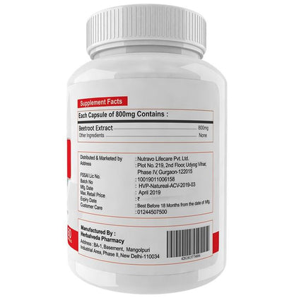 Natureal Beetroot Extract 800mg Capsule