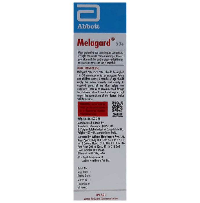 Melagard 50+ High Sun Protection Lotion