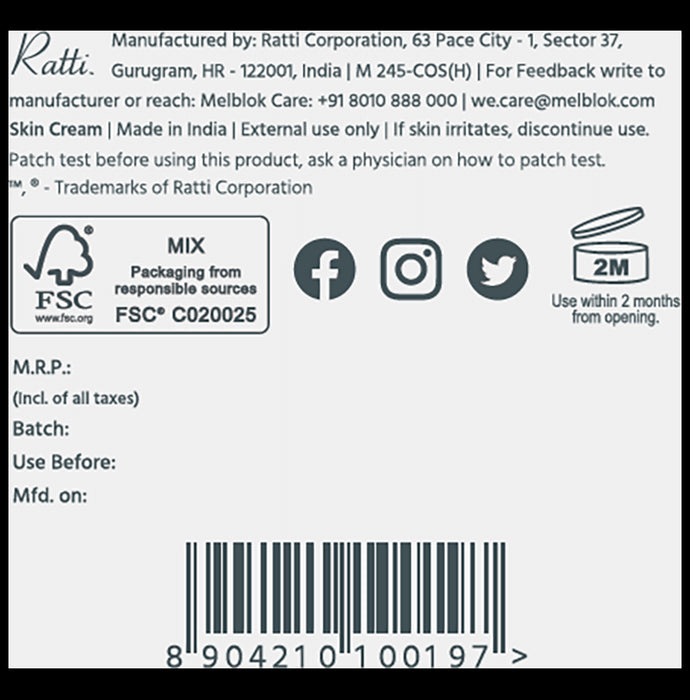 Melblok Pigmentation Control Moisturizing Cream SPF 15