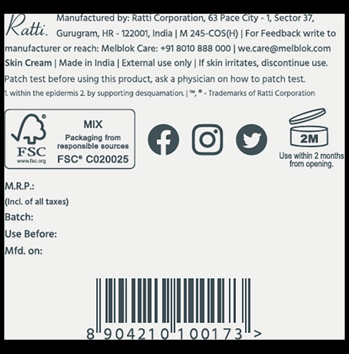 Melblok Pigmentation Control Night Cream