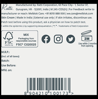 Melblok Pigmentation Control Night Cream