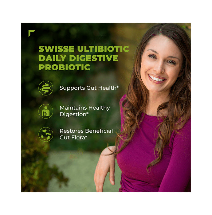 Men's Health Combo-Swisse Ultivite Men's Multivitamin 60 Tablet, Ultibiotic Daily Digestive Probiotic 30 Capsule & Ultiboost Odourless 4X Strength Wild Fish Oil Concentrate 60 Capsule