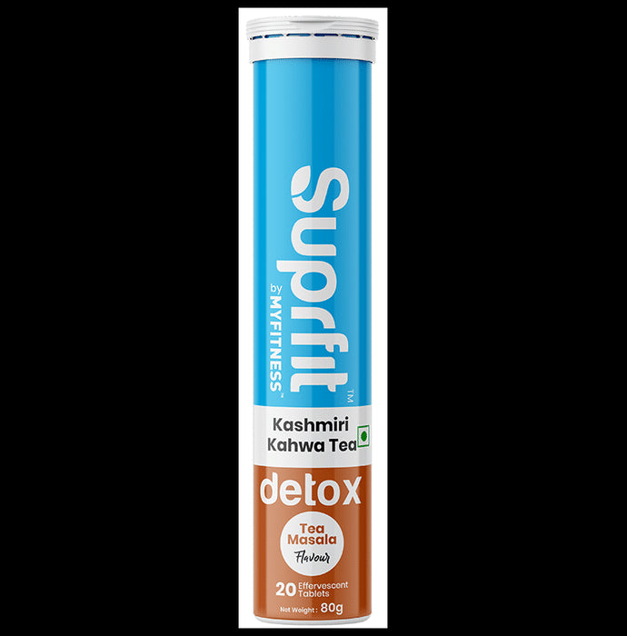 Superfit Kashmiri Kahwa Tea Detox Effervescent Tablet Tea Masala - Classic Derma