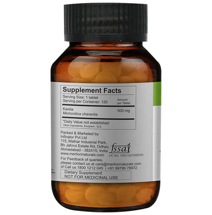 Merlion Naturals Karela 500mg Tablet
