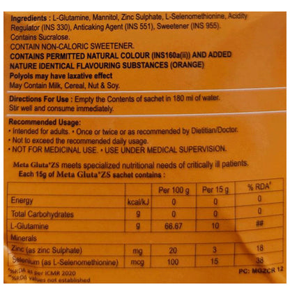 Metagluta ZS Sachet 15gm