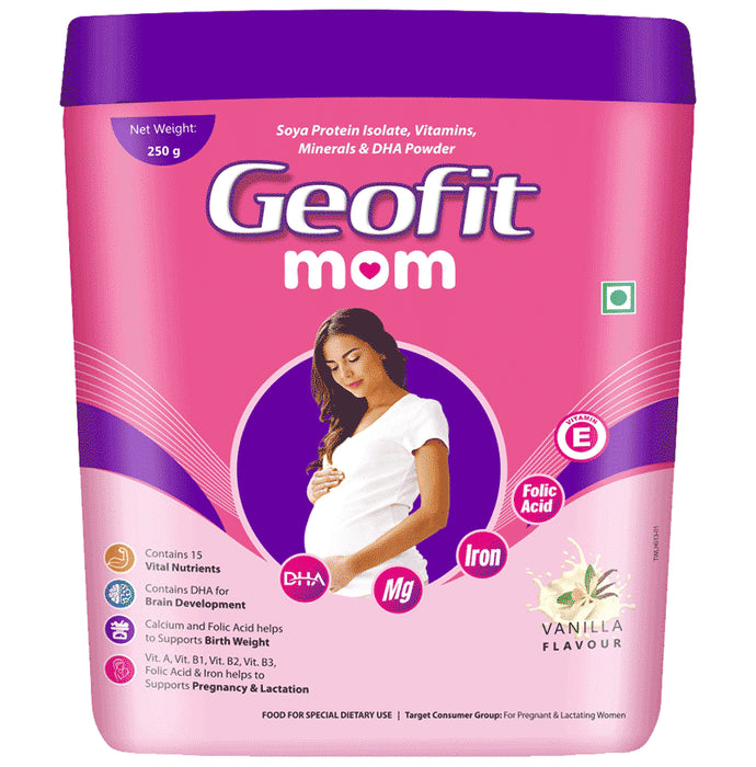 Geofit Mom Powder for Pregnant Women Vanilla - Classic Derma