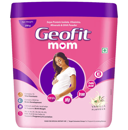 Geofit Mom Powder for Pregnant Women Vanilla - Classic Derma