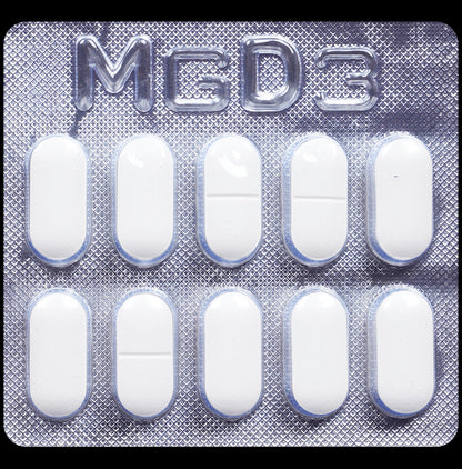 Mgd3 Tablet with Magnesium Glycine & Vitamin D3 | Supports Bone Health | Provides Mineral Support
