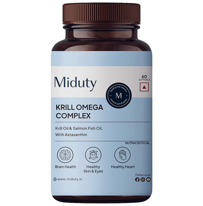 Miduty Krill Omega Complex Softgels - Classic Derma