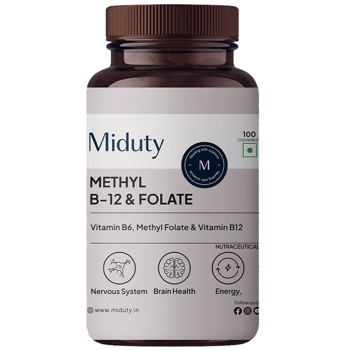 Miduty Methyl B-12 & Folate Chewables - Classic Derma