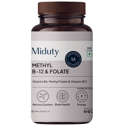 Miduty Methyl B-12 & Folate Chewables - Classic Derma
