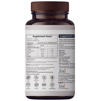 Miduty Patented Lipsomal Vitamin C Capsule