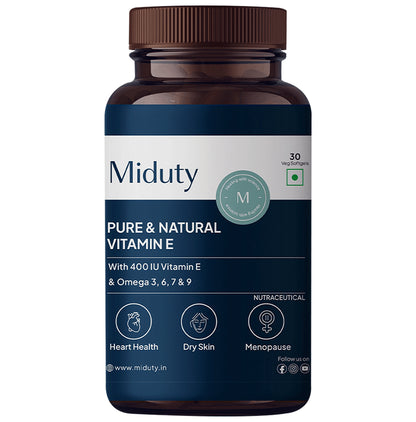 Miduty Pure & Natural Vitamin E Softgels - Classic Derma