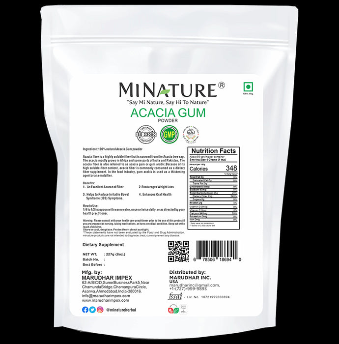 Minature Acacia Gum Powder