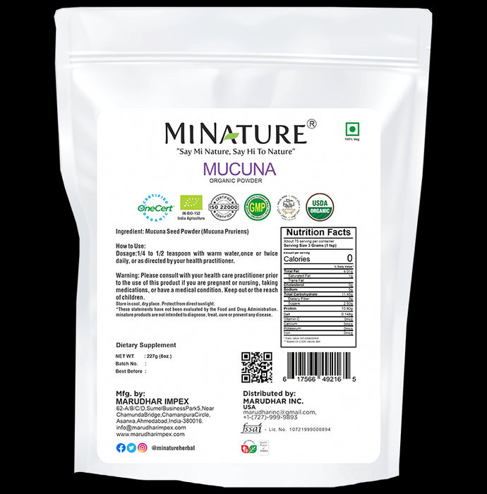 Minature Mucuna Organic Powder