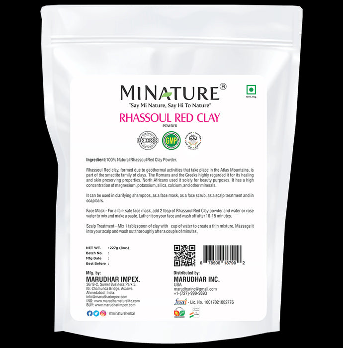 Minature Rhassoul Red Clay Powder