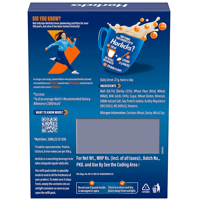 Horlicks Powder with Zinc, Vitamin C & D Flavour Classic Malt