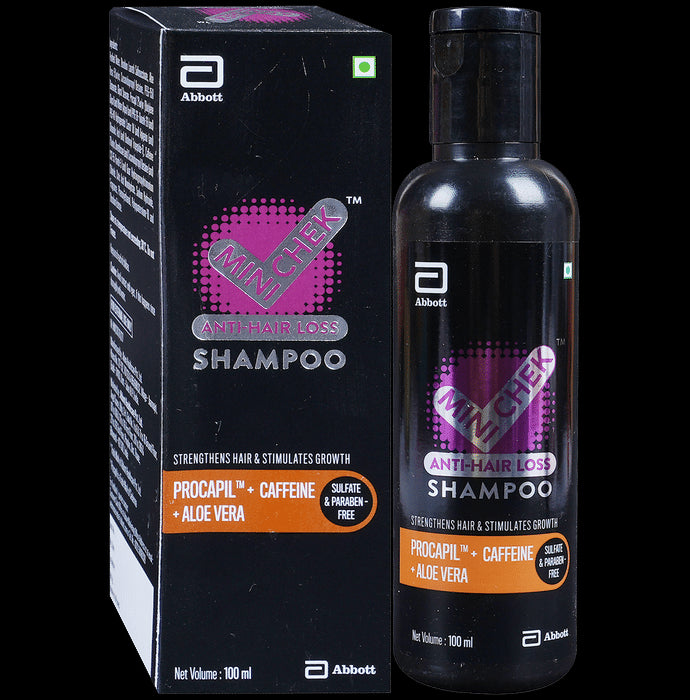 Minichek Anti-Hair Loss Shampoo with Procapil, Caffeine & Aloe Vera | Sulphate & Paraben-Free - Classic Derma