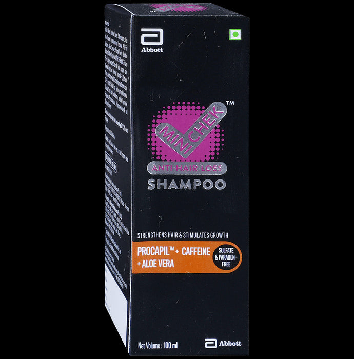 Minichek Anti Hair Loss Shampoo with Procapil, Caffeine & Aloe Vera | Sulphate & Paraben Free