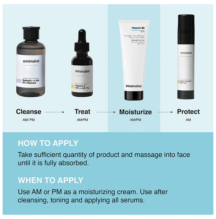 Minimalist 10% Vitamin B5 Moisturiser for Oily Skin