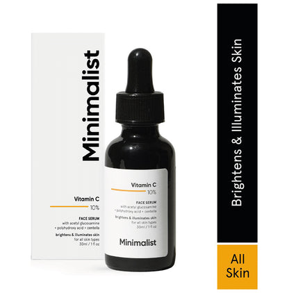 Minimalist 10% Vitamin C Face Serum | Brightens Skin