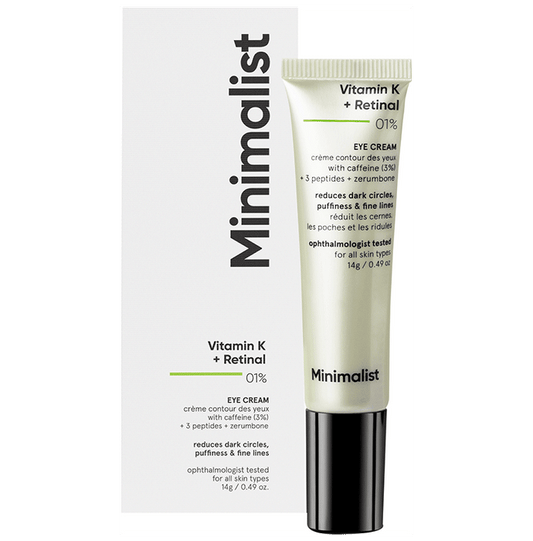 Minimalist Vitamin K + Retinal 01% Eye Cream - Classic Derma