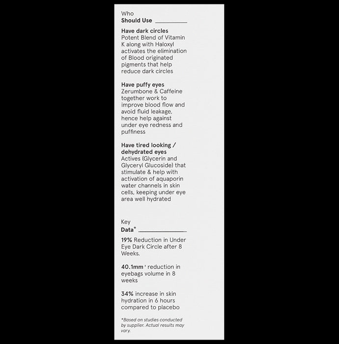 Minimalist Vitamin K + Retinal 01% Eye Cream