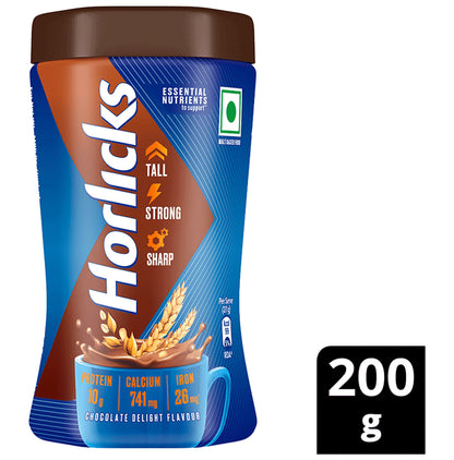 Horlicks Nutrition Drink with Vitamin C, D & Zinc | For Bones & Metabolism | Flavour Chocolate Delight