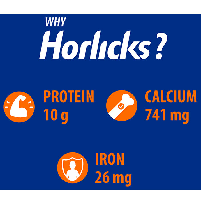 Horlicks Nutrition Drink with Vitamin C, D & Zinc | For Bones & Metabolism | Flavour Chocolate Delight